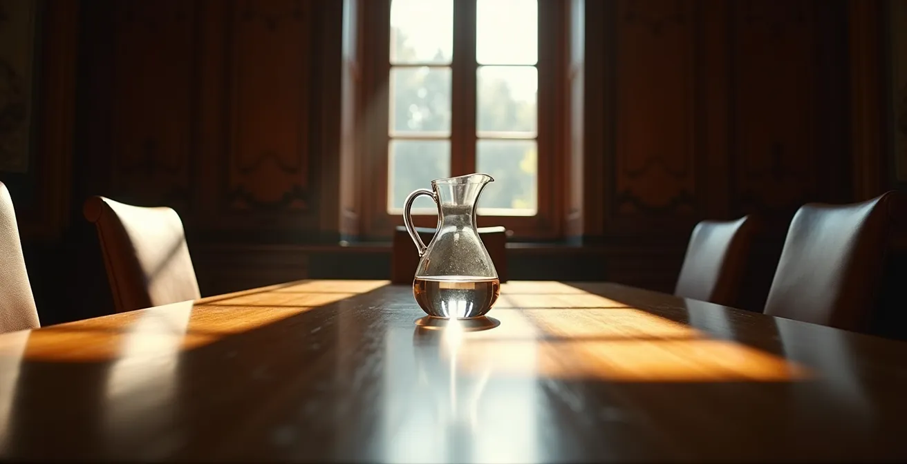 Symbolische Darstellung der Schweizer Vermittlerrolle durch architektonische Metapher