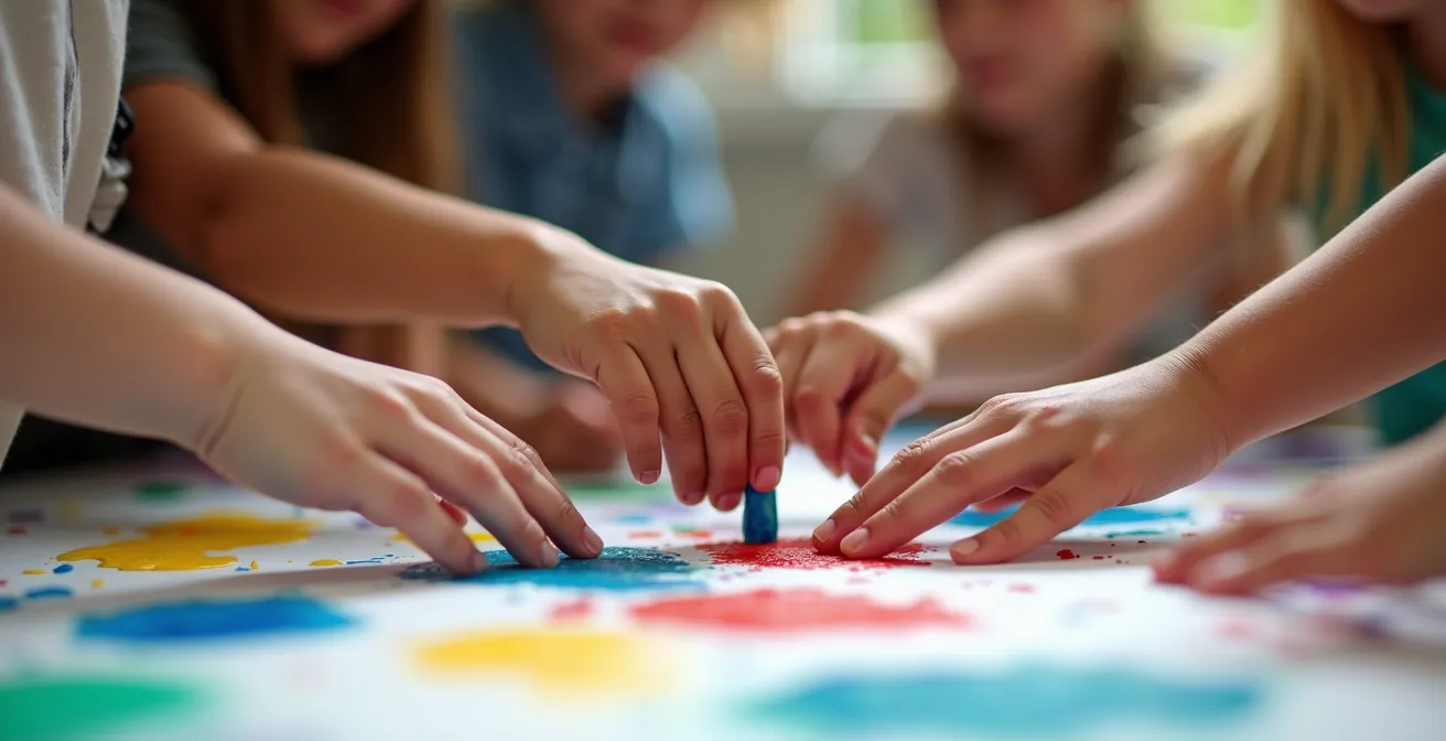 Kinder verschiedener Herkunft lernen gemeinsam in einer Schweizer Schulklasse