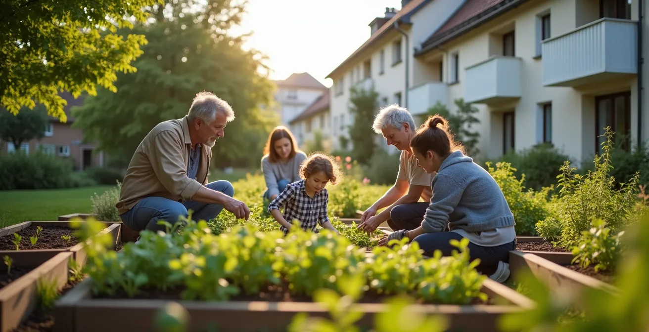 Generationenübergreifendes Urban Gardening Projekt in einem Schweizer Quartier