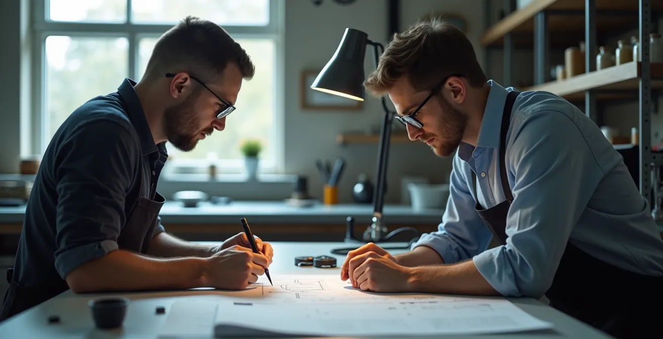 Zusammenarbeit zwischen KMU-Werkstatt und Hochschulforschern bei Produktentwicklung